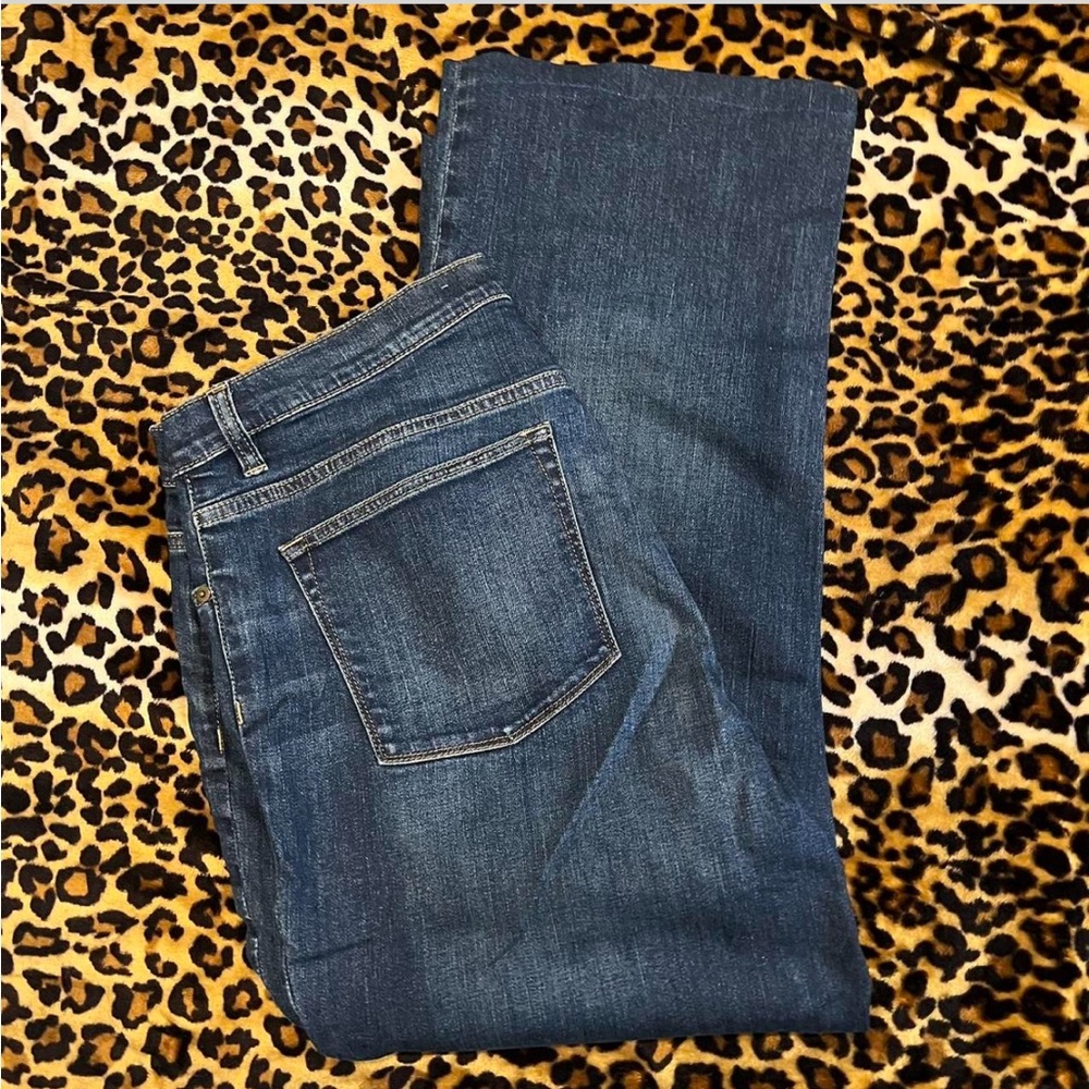 Ralph Lauren Blue Flare Wide Leg Jeans